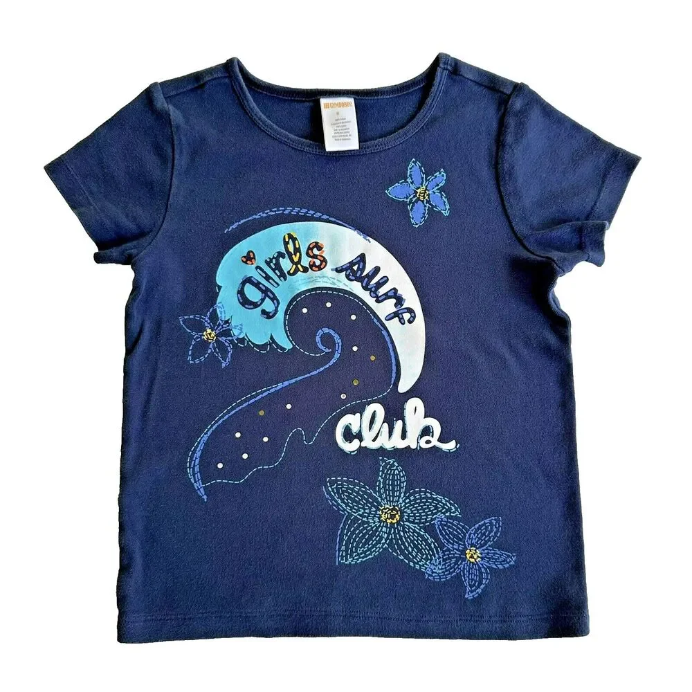 Gymboree Girls Surf Club Girl's Shirt Top Short Sleeve Size 8